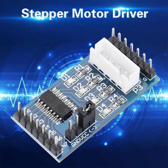 Suodoka 5pcs ULN2003 Stepper Motor Driver Board Module for 28BYJ-48 Stepper Motor Driver, Reliable Computer Replacement Parts, Onboard Chip and 4 Way Signal Indicator (1.6x0.8 inches / 40.5x20.3 mm)