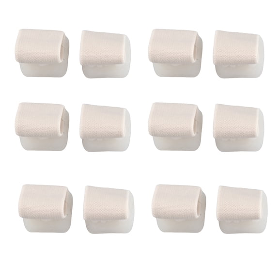 Suodoka 6 Pairs Small Soft Elastic SEBS Toe Separators and Straighteners Spacers for Overlapping Toes, Bunion Relief, Friction Prevention, Foot Pressure Relief (5.51 inches / 14 cm)