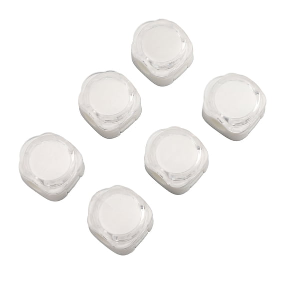 Suodoka 6 Pcs Magnetic Cable Organizer, 7.5mm Slot Charging Cord Clip Holder, Desk Wire Keeper with Traceless Tape, White