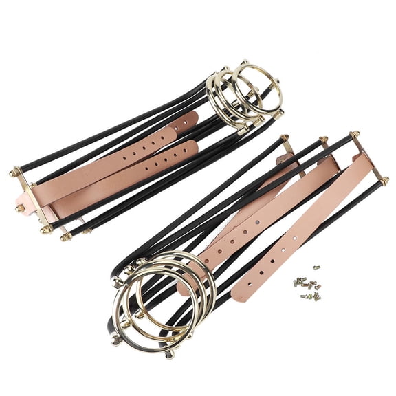 Suodoka 6Piece Bronze Brass Billiard Table BallFalling Rail Pocket Adjustable, HeavyDuty Snooker & Pool Track with Net