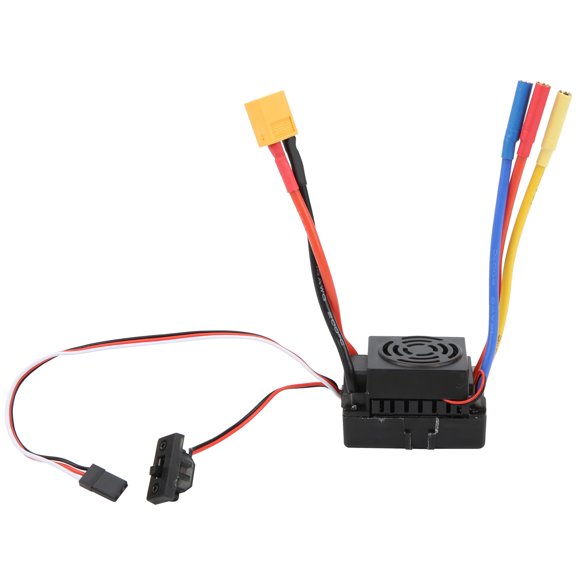Suodoka 60A Waterproof Brushless ESC Electric Speed Controller for SCX10 TRX4 1/10 Scale RC Car Models, High Performance 320A Burst Upgrade, 2.0 x 1.4 x 1.3 inches / 50 x 35 x 32 mm, Black