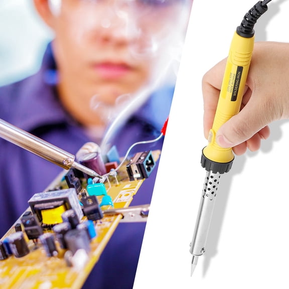 Suodoka 60W External Heating Electric Welding Soldering Iron Temperature Gun 220V High Efficiency Handheld Soldering Tool for Home Improvement, 9.45 inches / 24 cm Length, Lightweight Lead-Free Tool