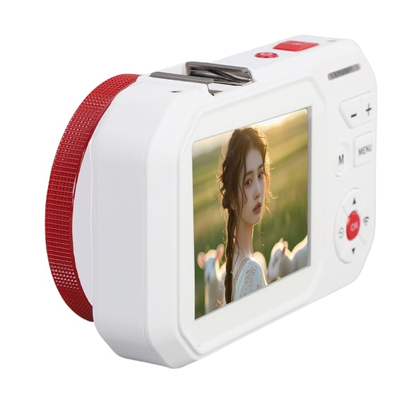 Suodoka 64MP Digital Camera with Dual Screen 18x Zoom Compact Travel Camcorder White (2.8 inches / 7.1 cm Display, HD Video Recording)