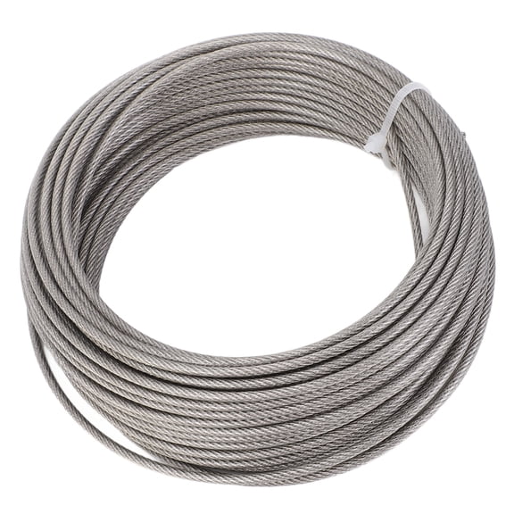 Suodoka 66ft (20m) Length 3mm Diameter 304 Stainless Steel Wire Rope Kit Turnbuckle Lock for Garden Outdoor