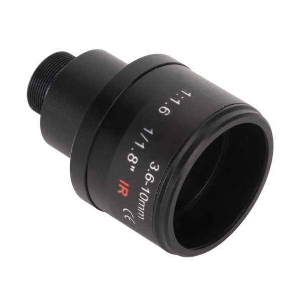 Suodoka 6MP 3.6-10mm Manual Zoom Lens F1.6 1/1.8inch M12 Mount CCTV Camera Focus Prime Lens for Security Video Camera