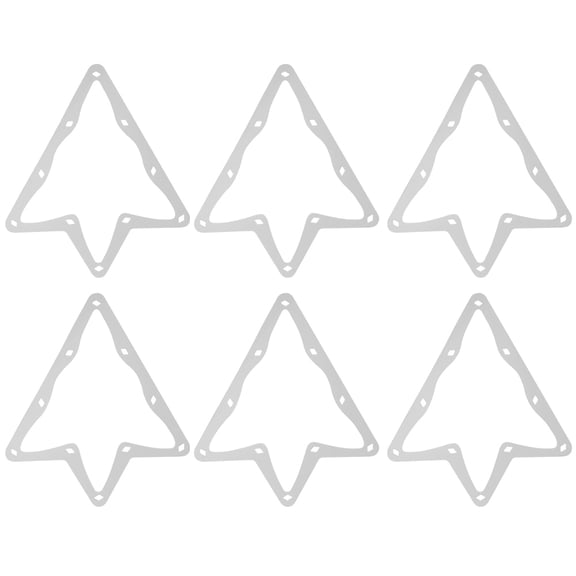 Suodoka 6Pcs Billiard Magical Rack Sheet Table Pool 10-Ball Paper Tip Tool Accessory White Magic Racks for Billiards Players 11.02 inches / 28 cm