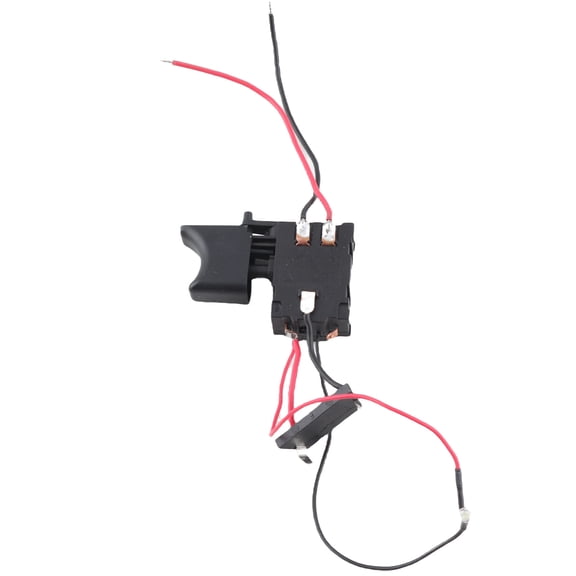Suodoka 7.2 V - 24 V Li Battery Cordless Drill Speed Control Trigger Switch With Small Light 16A Electric Replacement Part 2.56 inches / 6.5 cm Black[cite: 1]