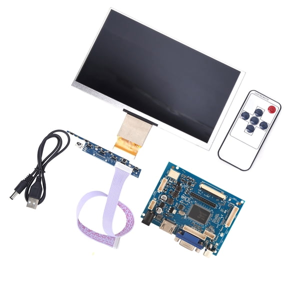 Suodoka 7 Inch LCD TFT Display 1024x600 HDMI VGA Monitor Screen Kit for Raspberry Pi 3/2 (11.81 inches / 30 cm)