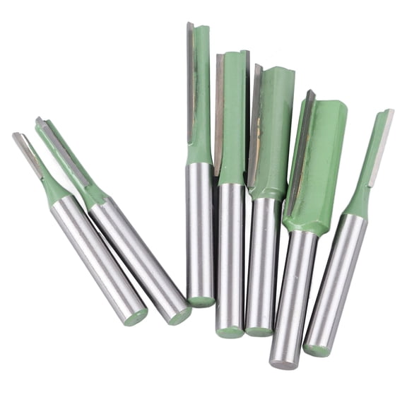 Suodoka 7-Piece Woodworking Router Bit Set, 1/4-Inch Shank Flush Trim Milling Cutters for DIY Carpenters