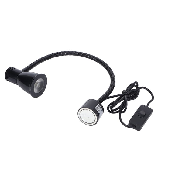 Suodoka 7W LED Magnetic Work Light Flexible Gooseneck Sewing Machine Lamp 110-240V EU Plug