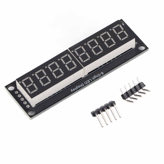Suodoka 8-Digit 7-Segment LED Digital Tube Display Module, 0.36 Inches / 9.1 mm Screen Size, Yellow Optoelectronic Output with TM1637 Drive Chip for Business and Industrial DIY Projects