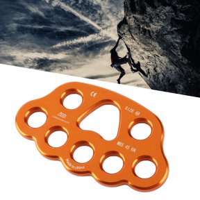 Suodoka 8 Holes Outdoor Paw Rigging Plate Multi Anchor Point Connector Gear for Rock Climbing and Rescue Operations