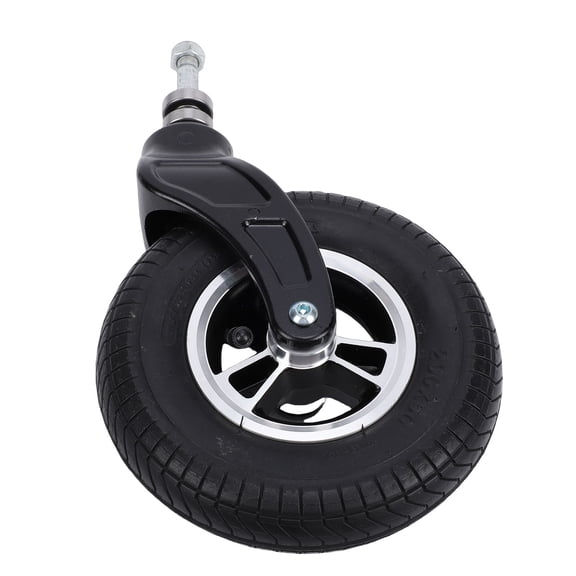 Suodoka 8 Inch Universal Caster Non Slip Rubber Inflatable Wheel for Hand Trolley Utility Cart Aluminum Alloy Hub, 8 inches / 20.3 cm