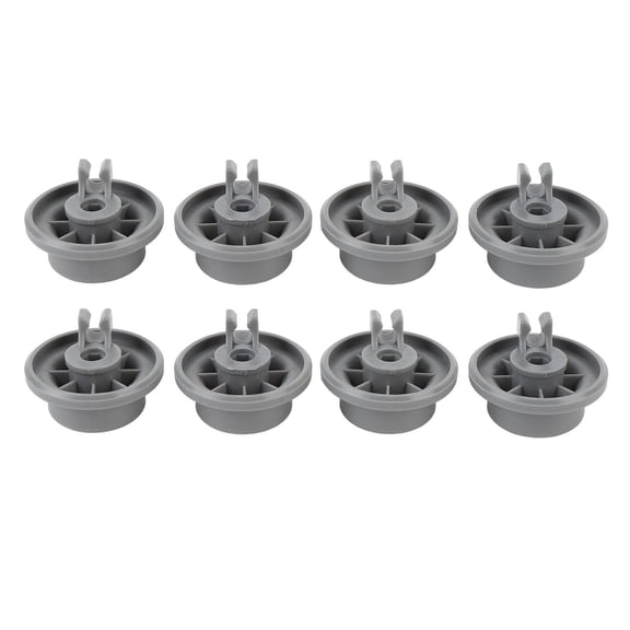 Suodoka 8Pack Dishwasher Lower Rack Wheels 165314 Replacement Durable Plastic Roller Wheels for B1EIN1601B, DW246UB, S35KK16UC & More
