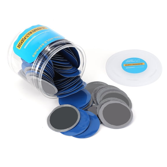 Suodoka 80Pcs Universal Tire Patch Puncture Repair Rubber Tool 2.3 inches / 58 mm Dia for Auto Motorcycle