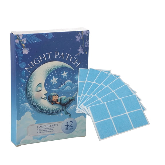 Suodoka 84pcs Children Sleep Patch Relaxing Calming Bedtime Stickers 4.33 x 3.15 inches / 11 x 8 cm Sleep Promoting Patches For Kids Natural Herbal Formula to Support Deep Rest and Nighttime Calm