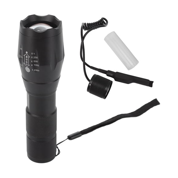 Suodoka 850nm IR Flashlight Infrared Torch Zoomable Night Vision Camera Supplementary Light for Outdoor, Compact Tactical Aluminum Alloy Design, 6.3 inches / 16 cm, Battery Operated