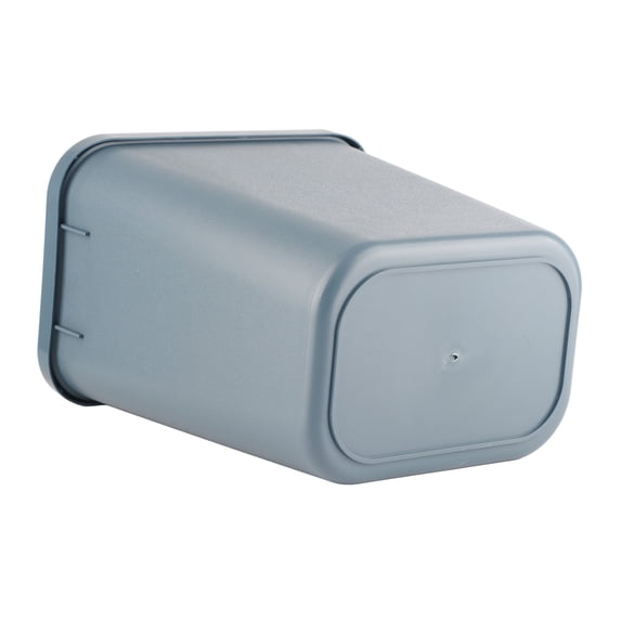 Suodoka 8L Rectangle Waste Bin Thicken Plastic Open Top Trash Can for Kitchen Bathroom Home Office, Grey Slim Garbage Basket Container, 9.6 x 6.7 x 10.0 in / 24.5 x 17 x 25.5 cm