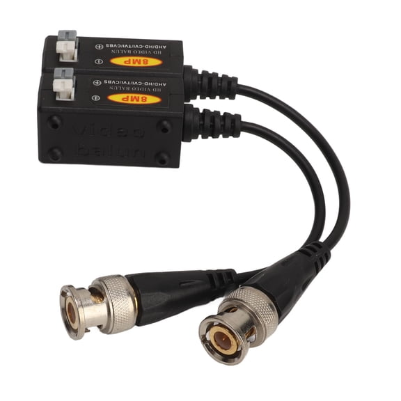 Suodoka 8MP Video Balun High Definition CVBS AHD CVI TVI Single Channel BNC Video Transmitter Twisted Pair Connectors for CCTV Security Camera