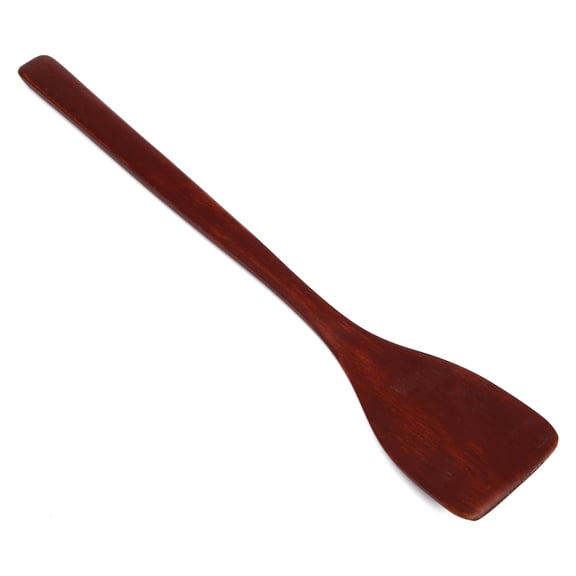 Suodoka 9.7'' Non-Stick Wooden Spatula Turner for Cooking (Red), Heat Resistant Wood Kitchen Shovel 24.7 cm