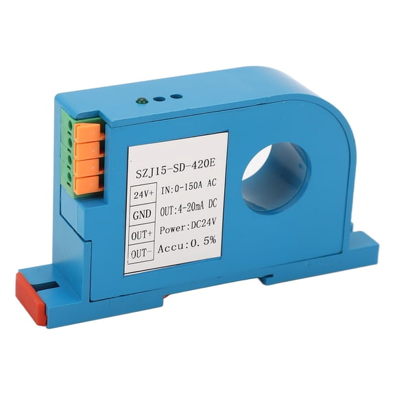 Suodoka AC Current Transmitter Single Phase High Accuracy Current Transformer Sensor Transducer PLC Control 5.12 inches / 13 cm[cite: 1]