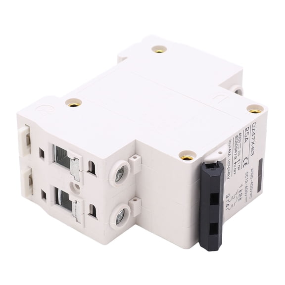 Suodoka AC DC Miniature Circuit Breaker 2P 25A 400V DIN Rail Mount for Solar PV System Isolator Switch (3.54 inches / 9 cm)