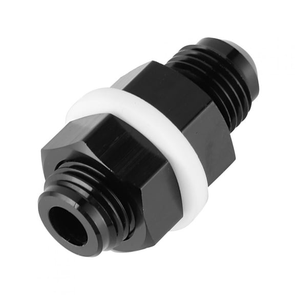 Suodoka AN6 Bulkhead Fitting Flare Fuel Cell Adapter with PTFE Washer for Most Fluids Replacement Part (2.76 inches / 7 cm)