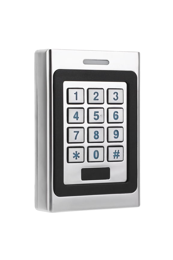 Access Control Keypad IP67 Waterproof Outdoor Metal Keyless Entry Pad, 125KHz EM Card Reader, Digital Password Security System for Home & Office, Zinc Alloy Shell
