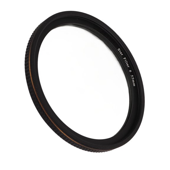 Suodoka Adjustable Camera Star Filter 55mm 6 Point Cross Screen HD Starburst Lens Filter (2.17 inches)