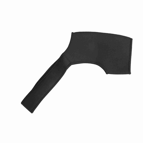 Suodoka Adjustable Shoulder Support Strap Protection Brace Keep Warm for Sports Injuries Pain Relief Arm Protection, Breathable T Cloth, Black, Size XL