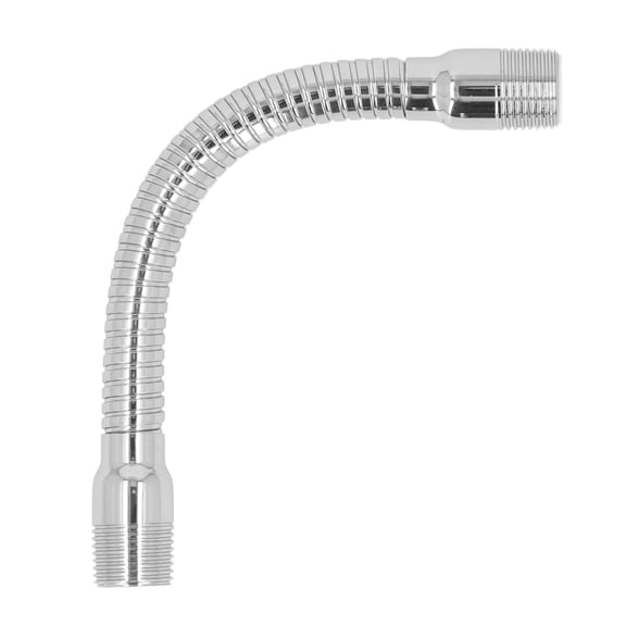 Suodoka Adjustable Shower Head Extension Arm with Flange, Stainless Steel Wall Mount Swiveling Extender Pipe for Bathroom, Rust-Resistant 8.66 in / 22 cm