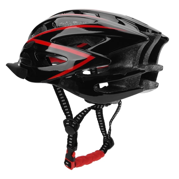 Suodoka Adult Bicycle Helmet Adjustable Ultralight Riding Cycling Bike Helmet for Men Women Black Red PC EPS Material Impact Resistant Breathable Comfortable Safety Gear for Mountain Road Bikes