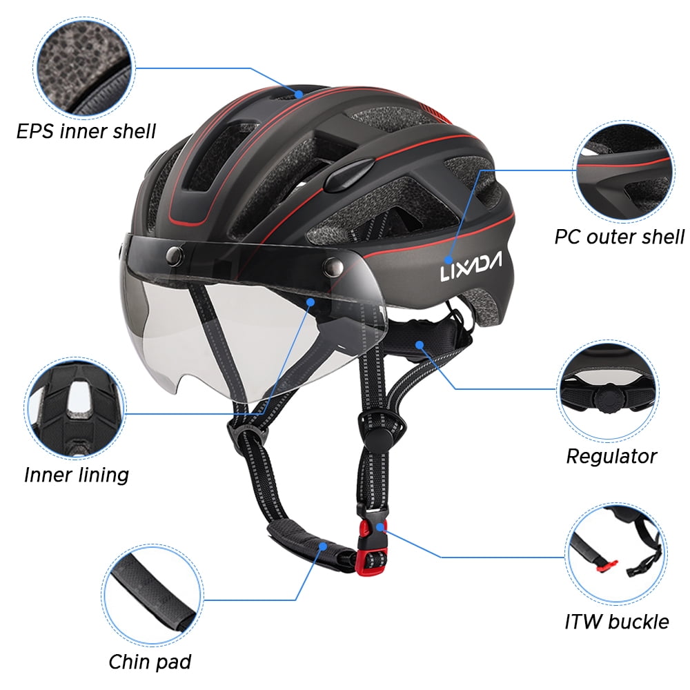 bike helmet with magnetic buckle FROFILE Mountain for Adult FLDLOCK magnetic buckle Suodoka Adult Mountain Bike Helmet