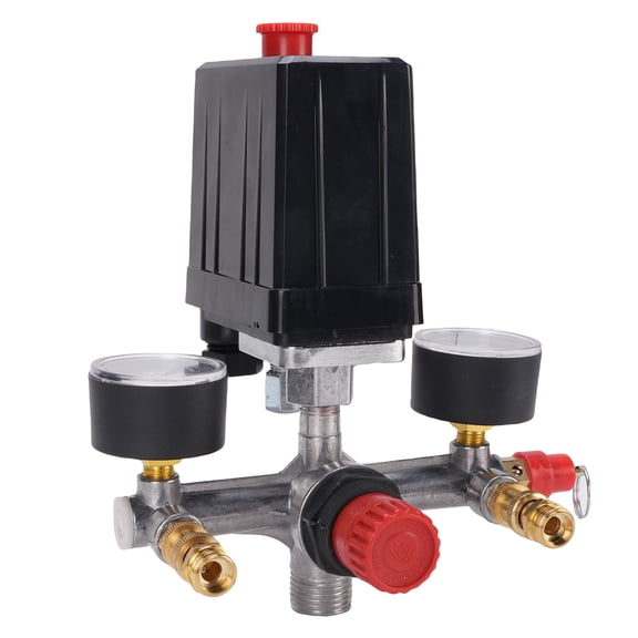 Suodoka Air Compressor Pressure Switch with Gauge 240V 15A Precise Control 90-120 PSI Replacement Kit