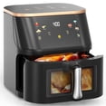 thumbnail image 1 of Suodoka Air Fryer 8 Qt Max 450F for Cooking, 6 Presets Fry Touch Panel Easy View Window, New Black, 1 of 7
