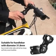 Suodoka Aluminum Alloy 6061 Adjustable Bicycle Handlebar Stem 31.8 x 90mm 1.25 x 3.5 inches for Mountain Bike Road Bicycle Black