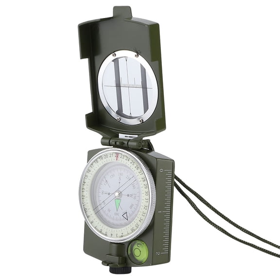 Suodoka American Style Waterproof Navigational Compass for Outdoor Camping, Hiking, and Backpacking Adventures, Military Green Finish, Measures 3.3 x 2.4 x 1.0 inches / 8.5 x 6.2 x 2.5 cm