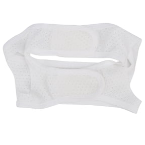 Suodoka Anti-Snoring Chin Strap Unisex Stop Snoring Mesh Breathable Strap Jaw Support Belt Bandage for Better Sleep, Adjustable V-Line Face Mask, Size 5.91 inches / 15 cm, White