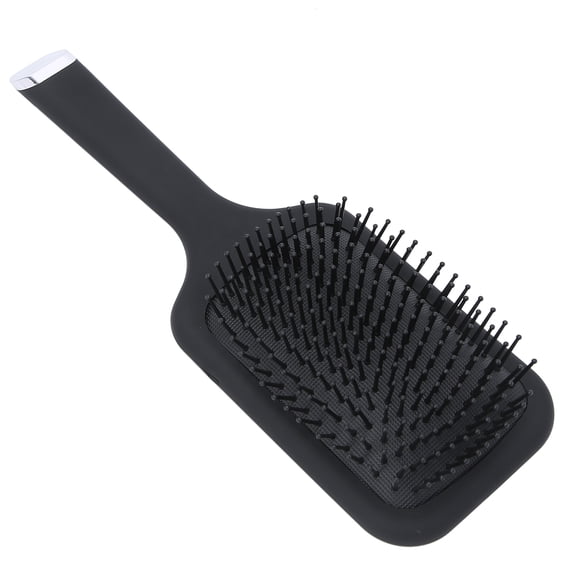 Suodoka Anti-Static Massage Comb Scalp Detangling Hair Brush with Air Cushion Soft Silicone Bristles Home Styling Tool for Long Short Curly Straight Hair Black