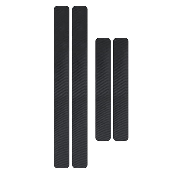 Suodoka Antiscratch Stickers 4PCS Carbon Fiber Car Door Sill Scratch Cover Protector Fits Variety of Cars 23.4 inches / 60 cm Front Rear Auto Accessories Universal Fitment