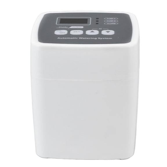 Suodoka Automatic Smart Water Timer UK Plug 110-240V Double Pump Irrigation Controller for Potted Plants 3.8 x 3.3 inches / 9.7 x 8.5 cm