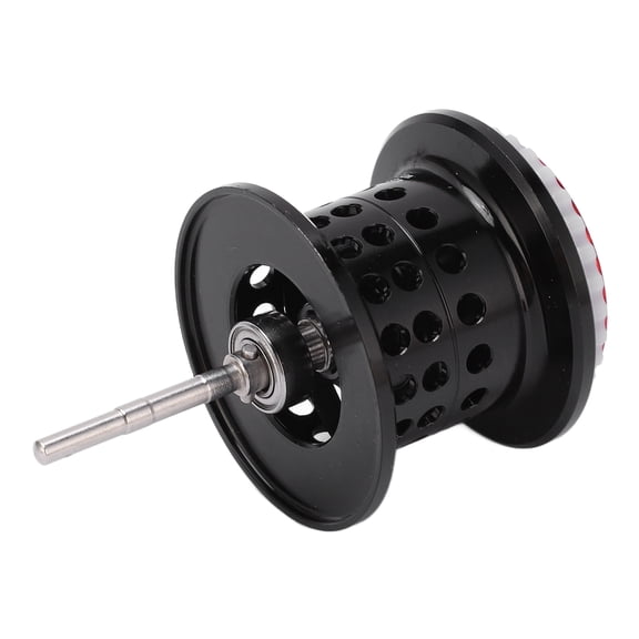 Suodoka Baitcasting Line Spool Full Metal Modified Fishing Reel Wire Cup for Water Droplets Wheel SV Metal Micro Objects Spool, Black, 2.76 inches / 7 cm