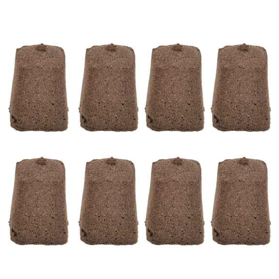 Suodoka Bamboo Charcoal Seed Starter Plugs for Plant Sowing, 50-Pack High-Efficiency Replacement Root Growth Plugs Hydroponic Seedling Blocks (1.2x1.2x1.6 inches / 3.0x3.0x4.0 cm)