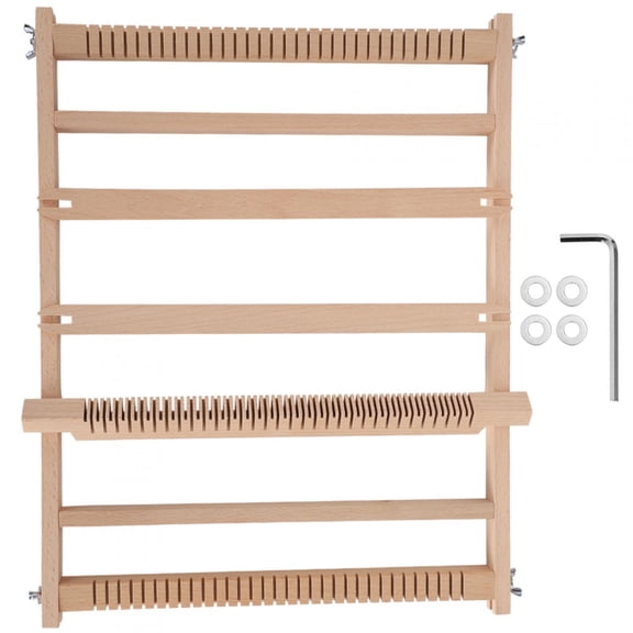 Suodoka Beech Wood Weaving Frame Kit, Premium Children's DIY Toy Knitting Machine, HandMade Tapestry Weaver for Beginners and Kids, 17.7 x 13.8 x 0.9 in / 45 x 35 x 2.2 cm