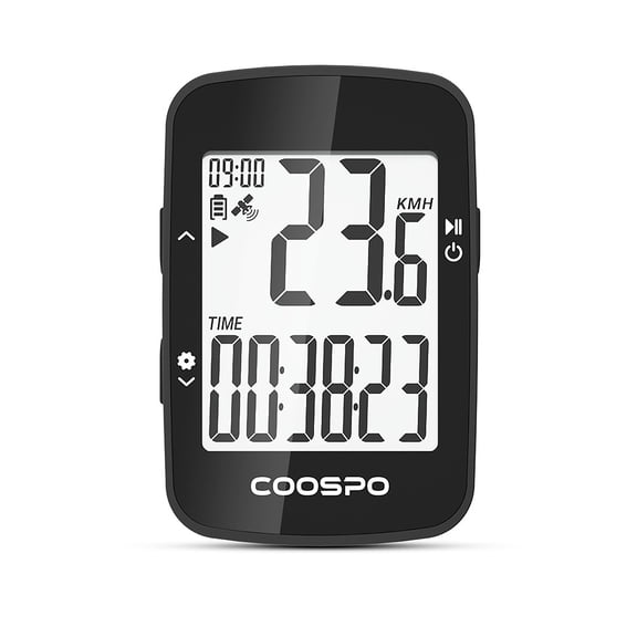 Suodoka Bike GPS Computer 2.3-inch LCD Touchscreen Wireless Bicycle Speedometer Waterproof Odometer with Backlight for Road & Mountain Bikes Black