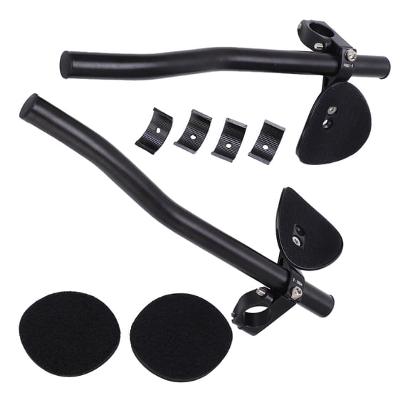 Suodoka Bike Rest Handlebar Aluminum Alloy Long Distance Riding Arm Relaxation Split TT Bars 14.17 inches / 36 cm