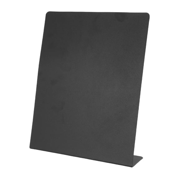 Suodoka Black Magnetic Bulletin Board Metal Tabletop Memo Display Board L-Shaped Standing Visual Easel Holder for Office, School, Home and Kitchen, 11 x 8.5 x 2.4 inches / 28 x 22 x 6 cm
