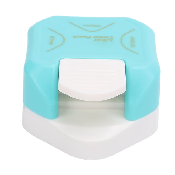 Suodoka Blue 3-in-1 Round Corner Paper Corner Cutter R4mm R7mm R10mm Paper Corner Rounder Punch Trimmer for Card Photo Crafting Office Home Portable Corner Cutter Tool