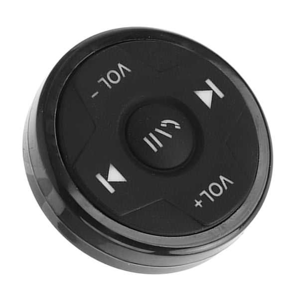 Suodoka Bluetooth Remote Control Kit Easy Pairing Media Button For Car Motorcycle Bike Steering Wheel (3.54 inches / 9 cm)