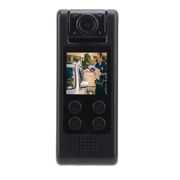 Suodoka Body Worn Video Recorder 4K Ultra HD 140 Degree Wide Angle Lens 1200 mAh WiFi Mini Back Clip Wearable Camera for Law Enforcement and Personal Security Guard Protection